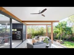 호텔용 52인치 플러시 마운트 LED 천장 선풍기 (조명 포함)