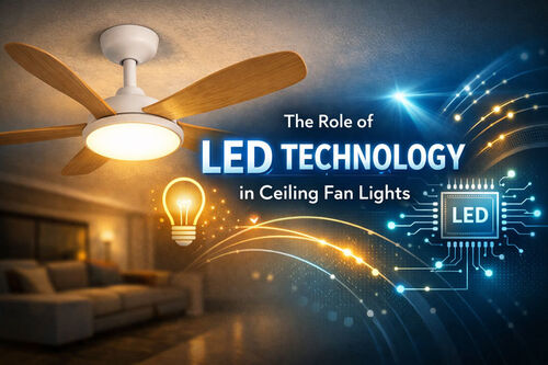 최신 회사 블로그 천장 팬 조명에서 LED 기술의 역할