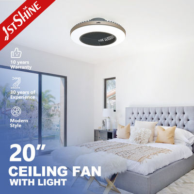 주문 스마트 앱 제어 LED 잠자리 20 인치 27W의 보이지 않는 천장 팬 온라인 제조