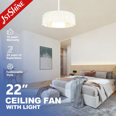 주문 거실 22 인치 블레이드리스 LED 천장 팬 리모컨 18W 온라인 제조