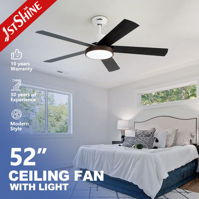 주문 스마트 컨트롤 LED 천장 팬 가벼운 52 인치 5 MDF 블레이드 및 35/60W 모터 와트 온라인 제조