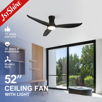주문 홈 오피스 52 인치 플러시 마운트 LED 천장 팬 ABS 블레이드 및 3 가지 색상 조명 온라인 제조