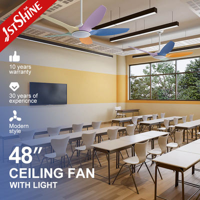 주문 5 다채색 블레이드 천장 팬 Dimmable LED 라이트 흰색 검은색 DC 모터 낮은 소음 온라인 제조