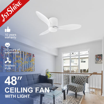 주문 CB 인증 220V LED 천장 팬 3 색 빛과 공간 절약 플러시 마운트 디자인 온라인 제조