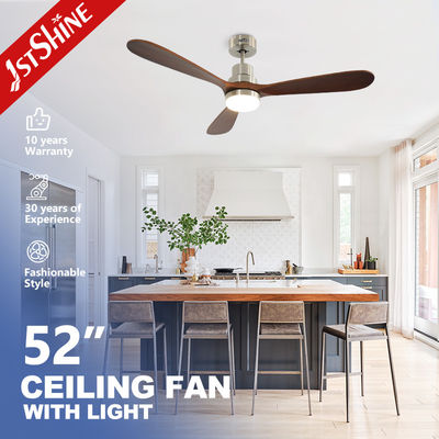 주문 52인치 5속 LED 천장 팬 라이트 15cm 서펜더 길이와 디머 지원 온라인 제조