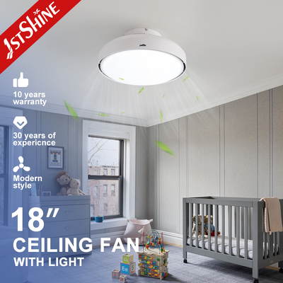 주문 18-Inch Bladeless Ceiling Fan with LED Light and DC Motor 온라인 제조