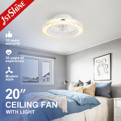 110-240V/50-60Hz 입력 전압 20 인치 흰색 고급 ABS 숨겨진 블레이드 원격 천장 팬