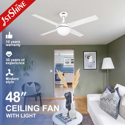 230V 50HZ OEM 4 철 블레이드 디밍 가능한 원격 LED 천장 팬 라이트