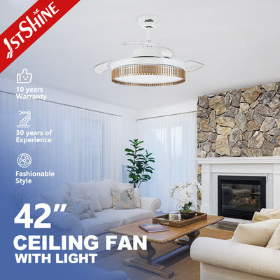 5 속도의 현대 철회식 천장 팬 3가지 색상 LED 조명