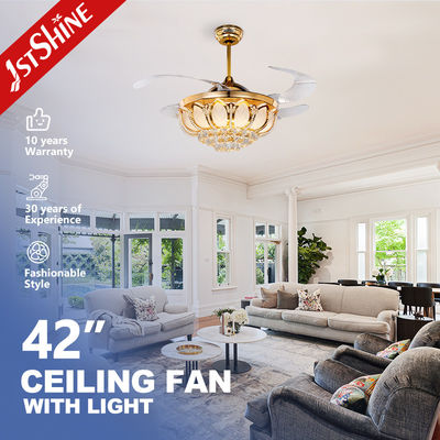폴더블 블레이드 LED 천장 팬 42 인치 금/OEM LED 라이트와 블레이드