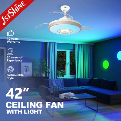 다채색 밤빛 천장 팬과 숨겨진 블레이드 및 110-240V/50Hz-60Hz AC 모터