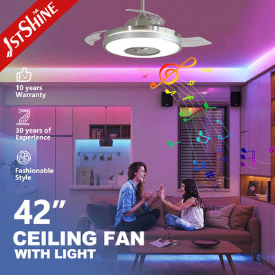 고급스러운 스타일리시 LED 천장 팬 음악 플레이어와 리모컨 42 