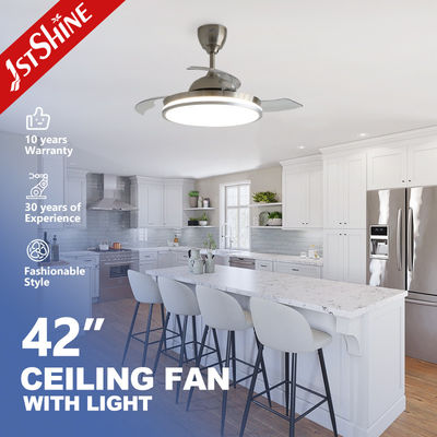 좋은 가격 철회 가능한 숨겨진 블레이드와 에어컨을 가진 별빛 장식 LED 천장 팬 온라인으로