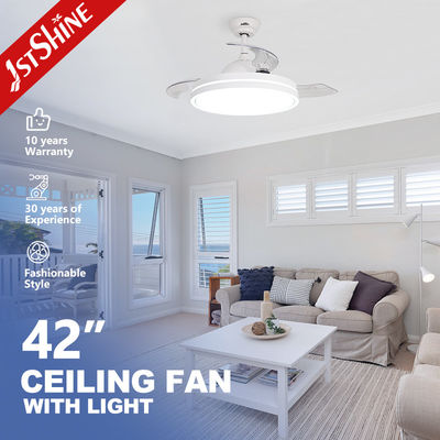 42 인치 사틴 니켈 LED 천장 팬