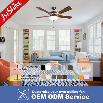 좋은 가격 레트로 천장 팬 트렌딩 새로운 5 MDF 블레이드와 조명 전통적인 당기는 체인 온라인으로