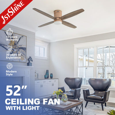 좋은 가격 저 프로필 4 MDF 블레이드 LED 천장 팬 스마트 제어 및 3000K / 4500K / 6000K CCT 온라인으로