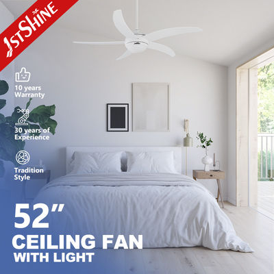 1stshine 52 인치 5 MDF 블레이드 장식 천장 팬 원격 제어 및 빛