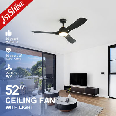 110-240v / 50-60Hz ABS 블랙 블레이드 천장 팬 원격 제어 및 디밍 가능한 조명