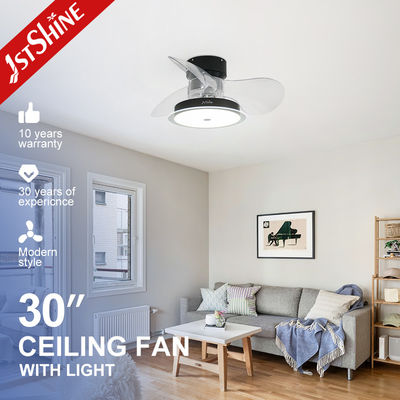 30 인치 LED 조명 천장 팬 3 ABS 맑은 블레이드 부드러운 바람과 APP 스위치 스타일 2-