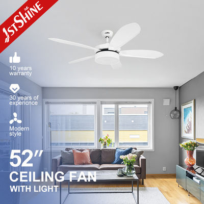 110-240V/50Hz-60Hz 5 ABS 백색 블레이드 LED 조명 및 리모컨을 갖춘 천장 팬