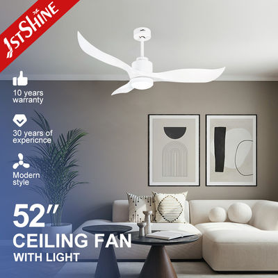 현대 디자인 220V 고급 백색 ABS 블레이드 원격 제어 LED 천장 팬 성능