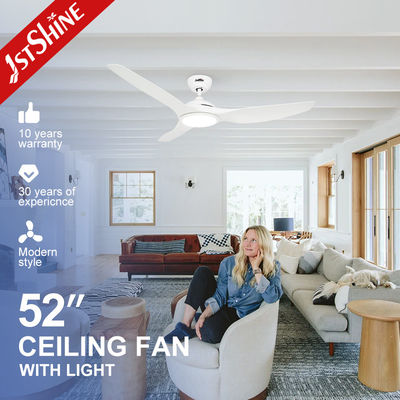 ROHS 52 인치 백색 소음 낮은 큰 공기 흐름 천장 팬 LED 5 속도 원격 제어