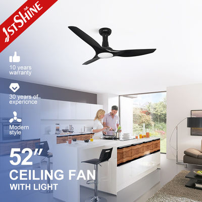 지원 디머 52 인치 LED 천장 팬 인버터 모터와 3 가지 색상 LED 조명