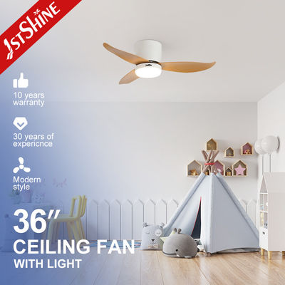 금속 램프 보디 36 인치 LED 천장 팬 원격 제어 및 3 가지 색상 조명