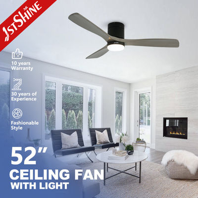 낮은 소음 35W 장식용 공간 절약 플러시 마운트 천장 팬 LED 조명