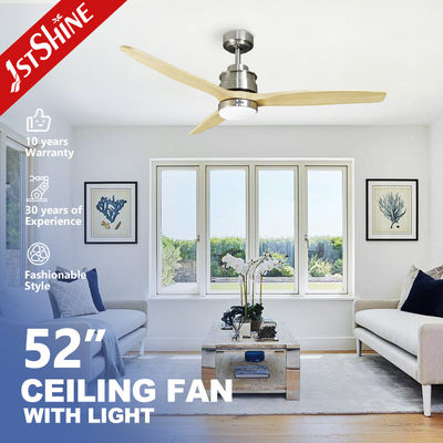 1stshine 52인치 132cm 현대 목재 블레이드 천장 팬 LED등 에너지 절약 DC