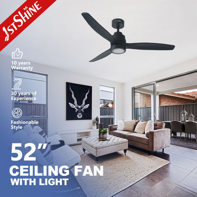 원격 제어 220V 50HZ 5 속도 LED 천장 팬 3 개의 나무 블레이드와 함께