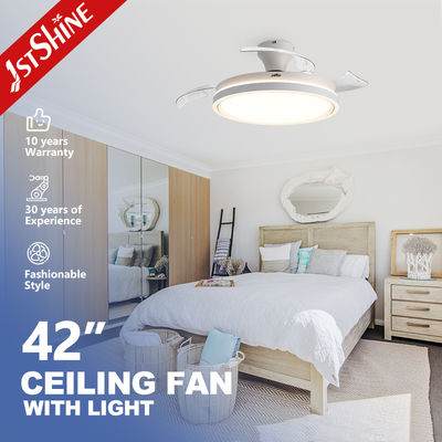 좋은 가격 42-Inch Retractable Ceiling Fan Light Foldable Blades Dimmable LED Light 온라인으로