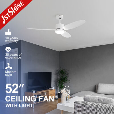 현대 공간에 대한 DC 모터와 3 가지 색상 LED 조명으로 52 인치 디메이블 LED 천장 팬